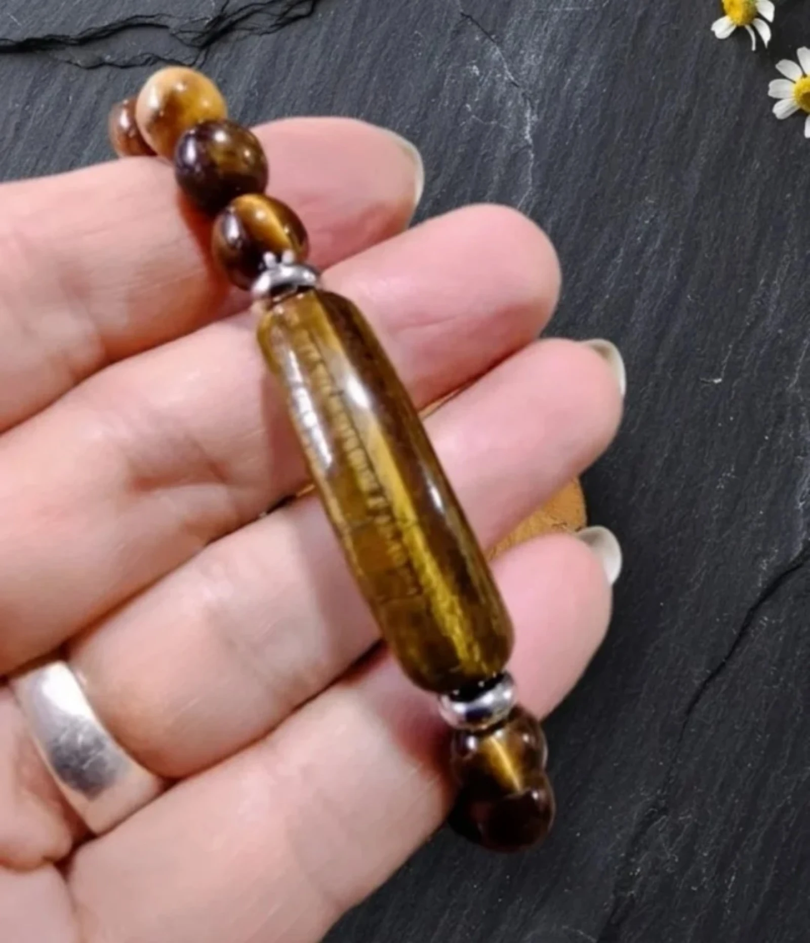 Pulsera de piedra ojo de tigre